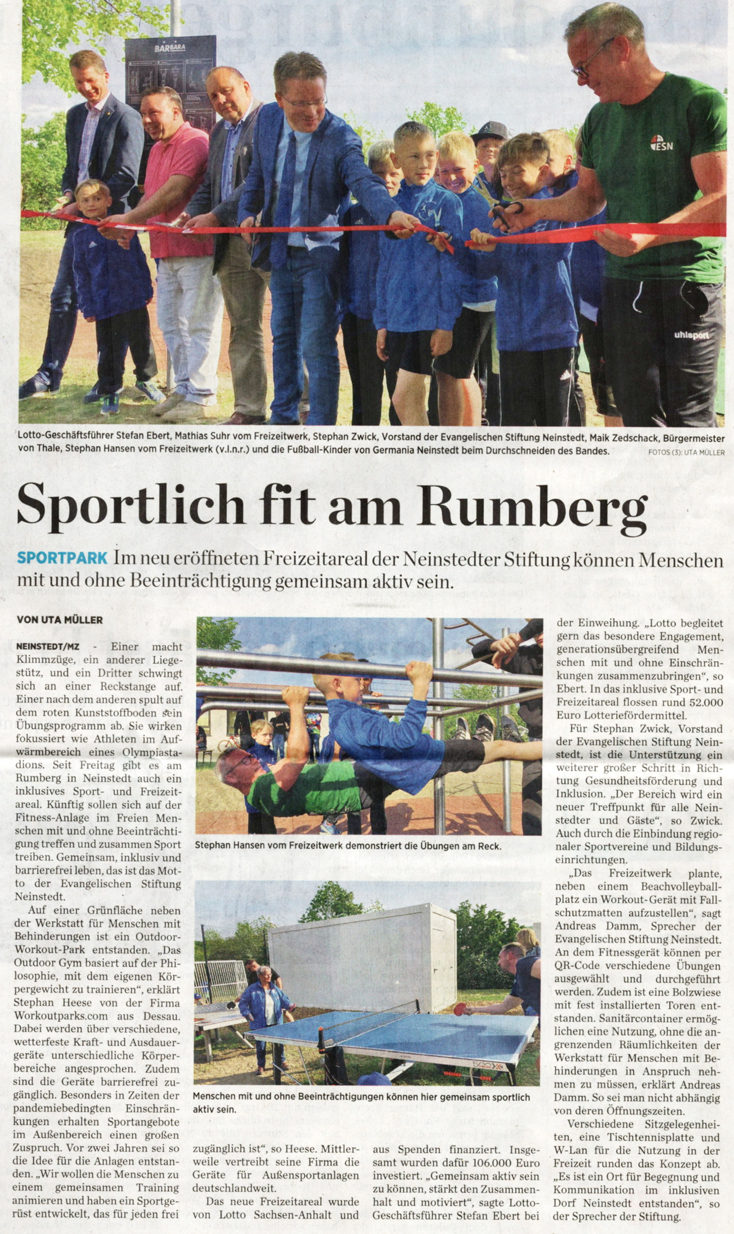 Press article: MZ Neinstedt